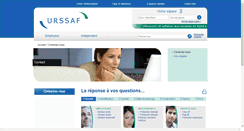 Desktop Screenshot of contact.urssaf.fr