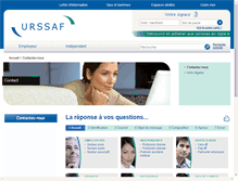 Tablet Screenshot of contact.urssaf.fr